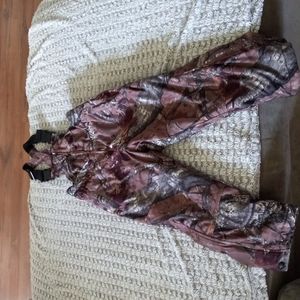 Boys camo insulated overall bibs size 8